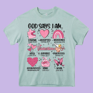 Funny Valentines Heavy Core Tee Designed By Maliassmallbusiness