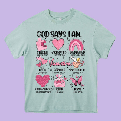 Funny Valentines Heavy Core Tee Designed By Maliassmallbusiness