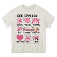 Cream funny valentines Heavy Core Tee - MaliasSmallBusiness