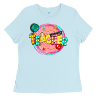 Baby Blue teacher Ladies Tee - NancyCooperArtShop