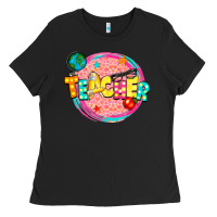 Black teacher Ladies Tee - NancyCooperArtShop
