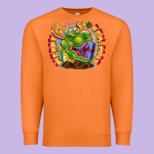 Merry Rexmas Premium Sweatshirt Designed By Cowhidedigitalart