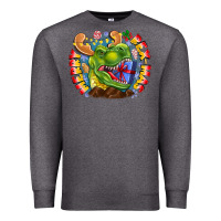 Charcoal Heather Merry Rexmas Premium Sweatshirt - CowhideDigitalArt
