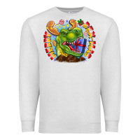 Oatmeal Heather Merry Rexmas Premium Sweatshirt - CowhideDigitalArt