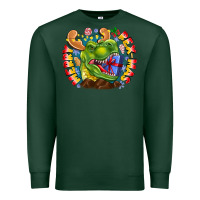 Sports Green Merry Rexmas Premium Sweatshirt - CowhideDigitalArt