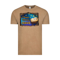 Vintage Coffee happy birthday jesus Vintage Tee - RanaPortraitStore