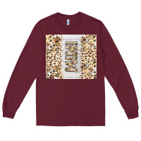 Burgundy mother's day mini leopard tumbler tbs Long Sleeve Tee - TumblerDesignByShophia