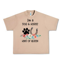 Burro I'm A Dog & Horse Kind Of Queen Pet Lover Owner Urban Heavy Tee - Bettercallsaul