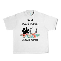 Lunar Rock I'm A Dog & Horse Kind Of Queen Pet Lover Owner Urban Heavy Tee - Bettercallsaul