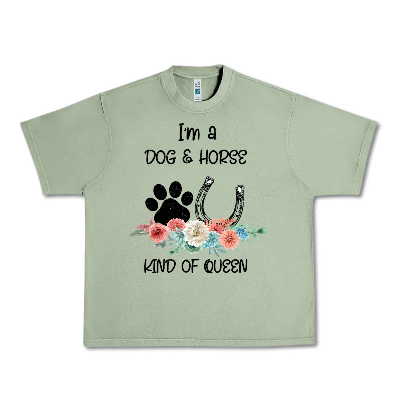 I'm A Dog & Horse Kind Of Queen Pet Lover Owner Urban Heavy Tee by Bettercallsaul | Teevron