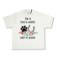 Pistachio I'm A Dog & Horse Kind Of Queen Pet Lover Owner Urban Heavy Tee - Bettercallsaul