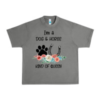 Tornado I'm A Dog & Horse Kind Of Queen Pet Lover Owner Urban Heavy Tee - Bettercallsaul