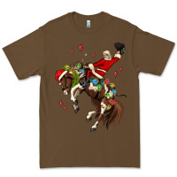 Cacao christmas cowboy santa Premium Tee - MaliasSmallBusiness