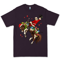 Plum christmas cowboy santa Premium Tee - MaliasSmallBusiness