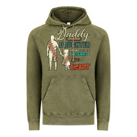 Vintage Olive Daddy And Daughter Not Always Eye To Eye But Always Heart To Heart Vintage Hoodie - Bettercallsaul