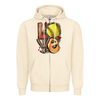 Sandshell love softball Zipper Hoodie - FaDigitalArtStudio
