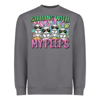 Storm Chilling with my peeps Easter bunnies Heavyweight Sweatshirt - CowGirlArtShop