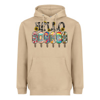 Mushroom name vibrant summer greeting with popsicles Heavyweight Hoodie - CowhideDigitalArt