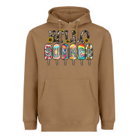 Toasted Coconut name vibrant summer greeting with popsicles Heavyweight Hoodie - CowhideDigitalArt