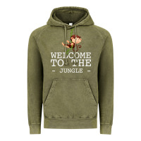 Vintage Olive Welcome To The Jungle Vintage Hoodie - Bettercallsaul
