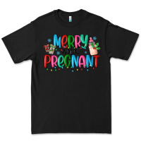 Black merry and pregnant Premium Tee - MaliasSmallBusiness