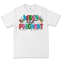 White merry and pregnant Premium Tee - MaliasSmallBusiness