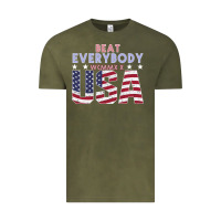 Vintage Olive Usa Beat Everybody Vintage Tee - Bettercallsaul