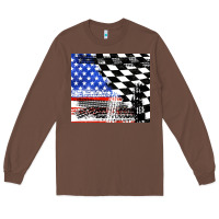 Chestnut racing checkered flag tumbler tbs Long Sleeve Tee - TumblerDesignByShophia