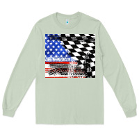 Matcha racing checkered flag tumbler tbs Long Sleeve Tee - TumblerDesignByShophia
