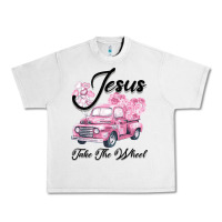 Lunar Rock Leopard Floral Pink Car Jesus Take The Wheel Urban Heavy Tee - Bettercallsaul