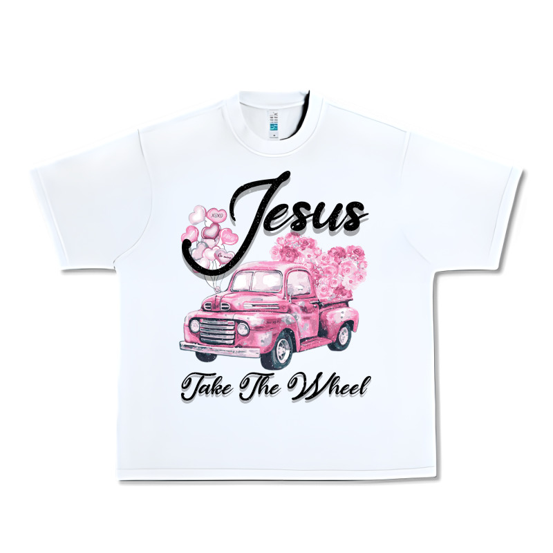 Leopard Floral Pink Car Jesus Take The Wheel Urban Heavy Tee by Bettercallsaul | Teevron