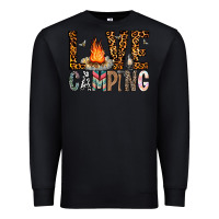 Black Love Camping Premium Sweatshirt - CowhideDigitalArt