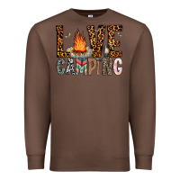 Chestnut Love Camping Premium Sweatshirt - CowhideDigitalArt