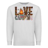 Dove Grey Love Camping Premium Sweatshirt - CowhideDigitalArt