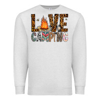 Oatmeal Heather Love Camping Premium Sweatshirt - CowhideDigitalArt