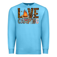 Ocean Blue Love Camping Premium Sweatshirt - CowhideDigitalArt
