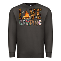 Smoke Love Camping Premium Sweatshirt - CowhideDigitalArt