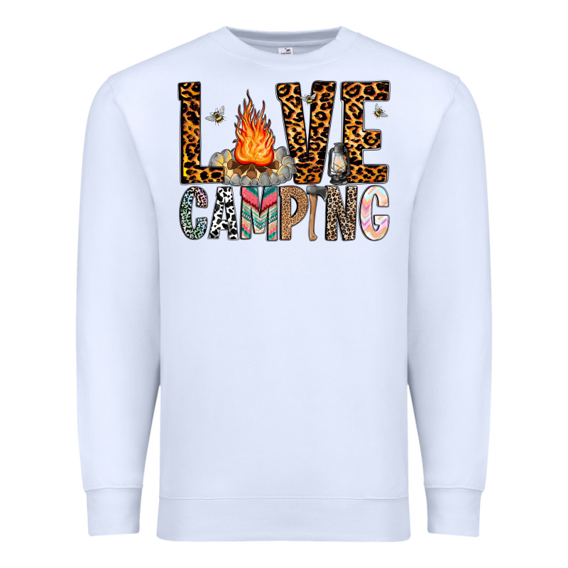 Love Camping Premium Sweatshirt by CowhideDigitalArt | Teevron