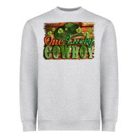 One Lucky Cowboy St. Patrick's Day Heavyweight Sweatshirt | Teevron