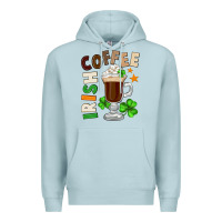 Blue Mist Irish coffee St. Patrick's Day Premium Hoodie - FaDigitalArtStudio