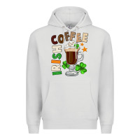 Dove Grey Irish coffee St. Patrick's Day Premium Hoodie - FaDigitalArtStudio