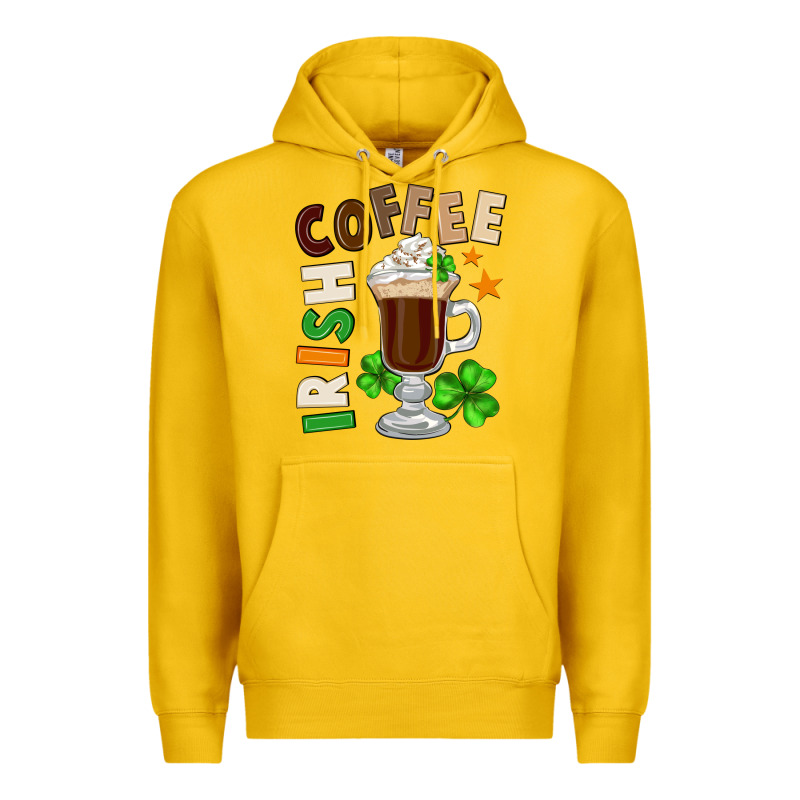 Irish Coffee St. Patrick's Day Premium Hoodie by FaDigitalArtStudio | Teevron