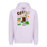 Lilac Irish coffee St. Patrick's Day Premium Hoodie - FaDigitalArtStudio
