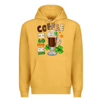 Mustard Irish coffee St. Patrick's Day Premium Hoodie - FaDigitalArtStudio