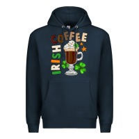 Navy Irish coffee St. Patrick's Day Premium Hoodie - FaDigitalArtStudio