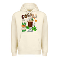 Sandshell Irish coffee St. Patrick's Day Premium Hoodie - FaDigitalArtStudio