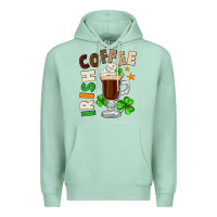 Seafoam Irish coffee St. Patrick's Day Premium Hoodie - FaDigitalArtStudio