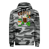 Slate Camo Irish coffee St. Patrick's Day Premium Hoodie - FaDigitalArtStudio