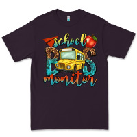 Plum school bus monitor Premium Tee - NancyCooperArtShop