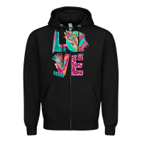 Black love with nail elements bbs Zipper Hoodie - BundleAndBundleShop